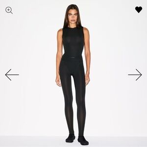 SKIMS Sheer Black Leggings